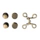 thumbnail image 4 of Conjunto De Extensor De Cintura Ajustable Con Botón Sin U?as Hebilla De Repuesto Bronce, 4 of 5