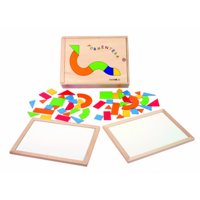 Seigard - Set De Juegos Magnéticos En Madera Con Patrones