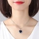 thumbnail image 3 of Collar con colgante clásico de corazón del océano Titanic, cadena de clavícula para mujer., 3 of 4