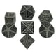thumbnail image 5 of Set de 7 Dados Poliédricos Fiocias Negro, 5 of 5