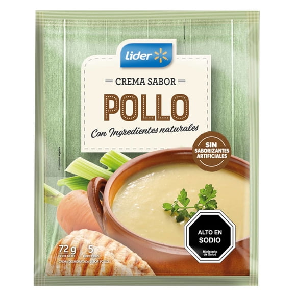 Crema Sabor Pollo (5 Porciones) Sobre, 72 g