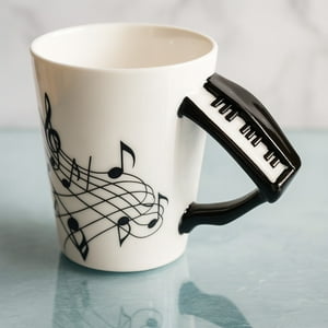 Taza Musical Con Asa De Piano 3D