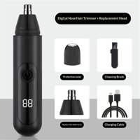 Xusx111 - Cortador De Pelo De Oído Y Nariz Para Hombres, Herramienta De Precisión De La Ceja Recargable Usb Indolora Y El Recortador De Pelo Facial Profesional Con Potente Motor Y Cuchillas De Doble Borde,