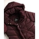 thumbnail image 4 of Chaqueta Steve Madden larga acolchada en forma de V Puffer Merlot 2X, 4 of 7