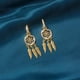 thumbnail image 5 of Dreamgatocher 14k Solid Gold Earring, Mujeres Pluma Earring Vintage Bohemian Earring Largo Drop Dangle Earring Set con Dream Gatocher Design, 5 of 7