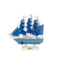 Decostilo - Decoración: Barco Velero De Madera 19Cm