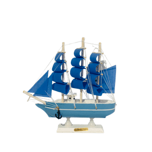 Decostilo - Decoración: Barco Velero De Madera 19Cm