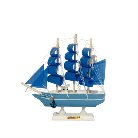 Decostilo - Decoración: Barco Velero De Madera 19Cm