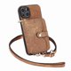 thumbnail image 5 of Funda Tipo Cartera con Correa Cruzada para iPhone 15 Plus Protección Contra Golpes Marrón, 5 of 6