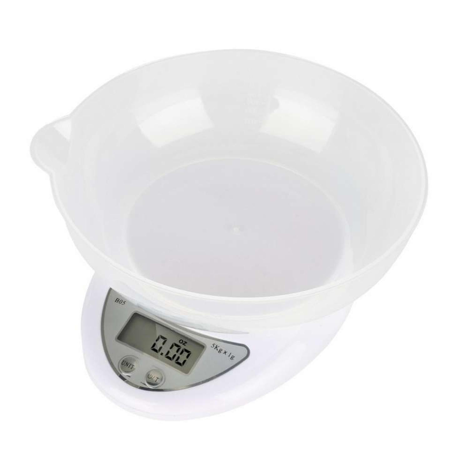 Gen - Balanza Pesa Digital De Cocina 5 Kilos A Pilas Con Recipiente Multicolor