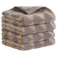 thumbnail image 1 of REGALWOVEN Toallas de Mano de Algodón, Toalla de Mano Decorativa Suave y Absorbente Geométrica para Baño, Manos, Cara, Gimnasio, Spa Marrón 4 Piezas, 1 of 7