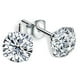 thumbnail image 1 of Pendientes Aretes Aros Puntos Luz En Plata 925 Zirconio 3mm, 1 of 3