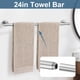thumbnail image 3 of Juego De Accesorios Para Baño Color Plata De 7 Piezas Con Barra Para Toallas, 3 of 7