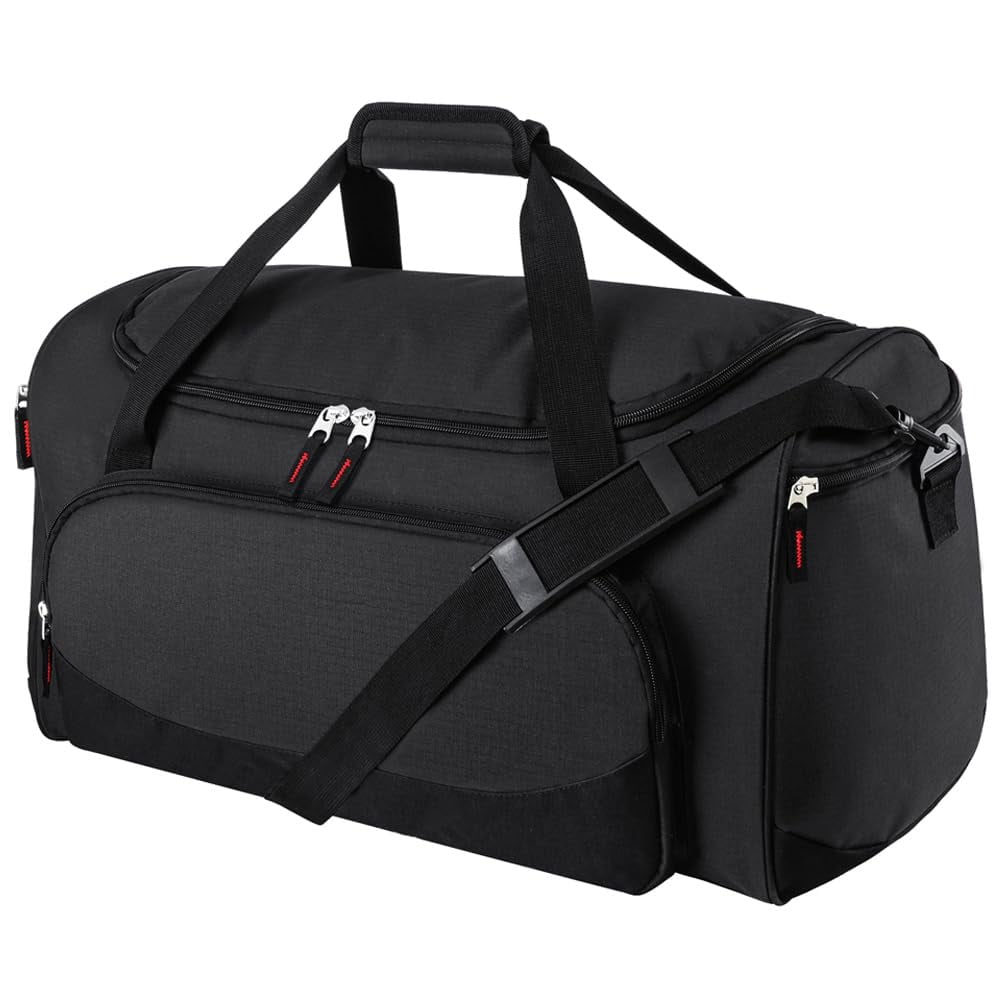 Uarition - Bolsa De Gimnasio 55l Para Hombre Poliéster Negra Duradera