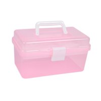 Bothyi - Caja De Almacenamiento De Herramientas Para Uñas, Soporte De Herramientas De Manicura De Mano Para El Hogar, La Oficina, Maquillaje, Color Rosa