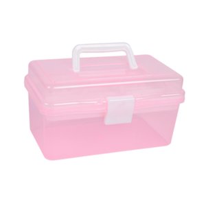 Bothyi - Caja De Almacenamiento De Herramientas Para Uñas, Soporte De Herramientas De Manicura De Mano Para El Hogar, La Oficina, Maquillaje, Color Rosa