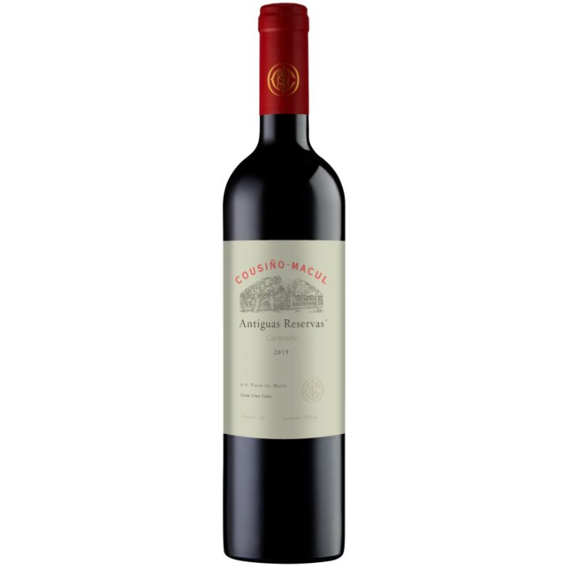 Vino Tinto Carmenere Botella 750 ml Antiguas Reservas