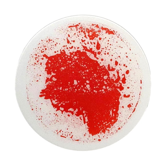 Liquid The Tiles Alfombra De Juego De Actividades Redonda De 30 Cm Para Niños Y Niños, Color Rojo