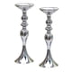 thumbnail image 3 of 2xPortavelas De Metal De Soporte Largo Candelero Florero Plata-M, 3 of 5