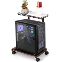 Newo - Soporte Cpu Carro Móvil Con Ruedas Y Bandeja Nw-Cpu23