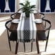 thumbnail image 2 of Boho Tejido Mesa Corredores Estilo Granja Con Borlas Elegante Decoración De La Mesa A Rayas Para El Comedor Boda Vacaciones Fiesta (clásico Negro 34 * 120cm), 2 of 3