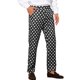 thumbnail image 5 of Pantalones de Vestir con Estampado de Lunares INSPIRE CHIC para Hombre Ajuste Regular Pantalones Formales 36 Negro, 5 of 6