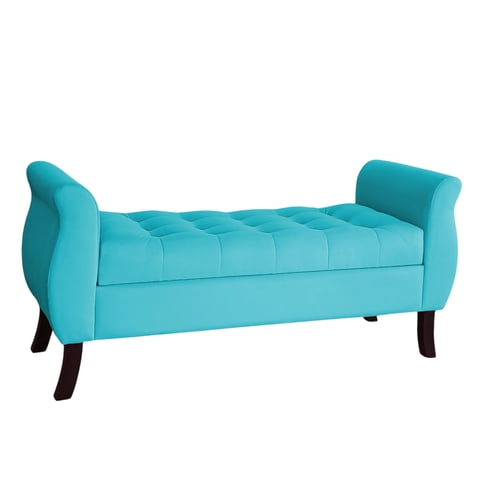 Genérico - Banqueta Baul Atenas Color Turquesa