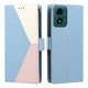 thumbnail image 4 of Funda Cartera Tricolor para Motorola Moto G04/G04S con Soporte, Azul Claro, 4 of 6