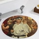 thumbnail image 5 of El Karate Kid Alfombra Redonda de Felpa Coral, Antideslizante, No Desprende Pelusas, Lavable y Duradera para Salón, Dormitorio y Habitación de Niños 60cm, 5 of 6