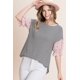 thumbnail image 2 of Bonita Blusa Casual con Dobladillo Curvo y Rayas, 2 of 5