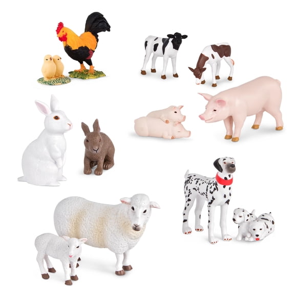 Set Terra de Toy Farm Animal de Battat, 6 pares, más de 3 años