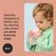 thumbnail image 2 of Sippy Cup Tommee Tippee Starter Weighted Straw 300mL 6m+ 2Pk, 2 of 3