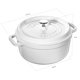thumbnail image 3 of STAUB Cazuela de Hierro Fundido 4 cuartos redonda, Fabricada en Francia, Rinde 3‑4 personas, Blanco, 3 of 8