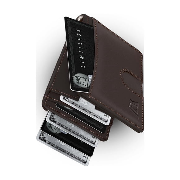 Clip Para Billetes Wallet Delgado Y Minimalista Rfid De Piel