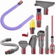 thumbnail image 1 of Kit de Accesorios de 12 Pzas Compatible para Dy*son V7 V8 V10 V11 V15 - Manguera Flexible Extensible y Cepillo de Boquilla Multiusos, 1 of 7