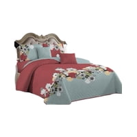 Genérico - Cubrecama Quilt 2 Plazas+2 Fundas Verano Fresco 13N17