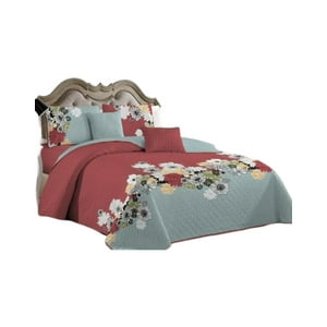 Genérico - Quilt Verano 2 Plazas+2 Fundas Verano Suave 13N17