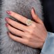 thumbnail image 3 of Anillo wth&oye de Plata con Citrino y Flor de Circonita de 3 ct, 3 of 4