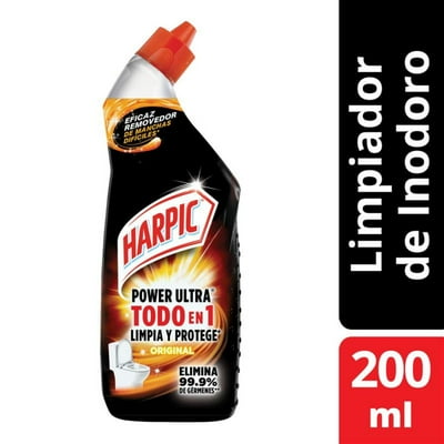 Limpador Baño Destructor De Sarro Gel Power Ultra Original Botella 200 Ml Harpic