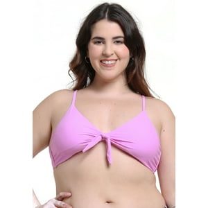 Samia - Bikini Triangulo Con Nudo Lila Xl