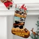 thumbnail image 2 of Oso Panda en África Tema: Calcetines de Navidad, fino lino blanco para colgar en escaleras y chimenea, decoración navideña para el hogar, regalo de Navidad. 45cm × 32cm, 2 of 5