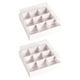 thumbnail image 3 of Cajas De Panadería, Cajas De Rejilla, Recipientes Cuadrados Para Alimentos Para Galletas, Pastelería De Fiesta, 9 Rejillas, Color Blanco, 2 Uds., 3 of 3