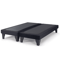 Kerabaalshop - Base De Cama 2,0 Plazas Felpa Negro150X200
