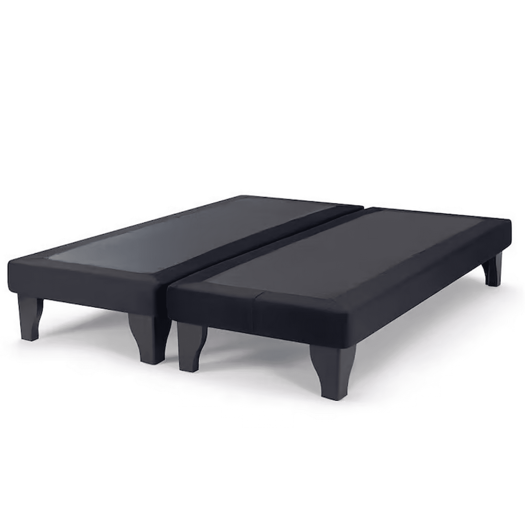 Kerabaalshop - Base De Cama 2,0 Plazas Felpa Negro 150x190