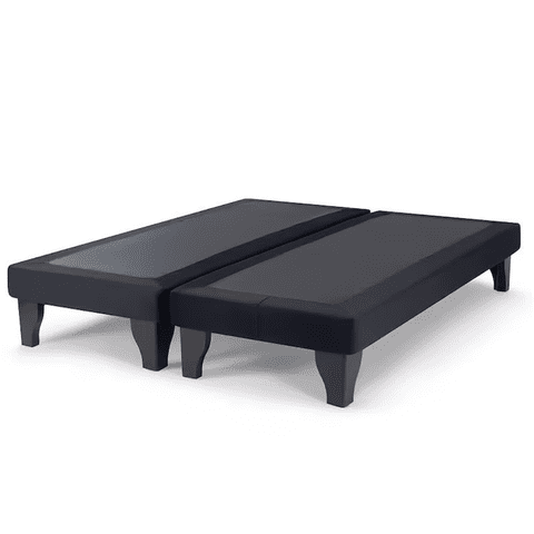 Kerabaalshop - Base De Cama 2,0 Plazas Felpa Negro150X200