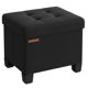 thumbnail image 1 of Reposapiés Storage Ottoman SONGMICS, tamaño pequeño, 32 x 40 x 33,5 cm, color negro, 1 of 8