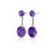 thumbnail image 1 of Aros Amatista Circular Plata 950 Colgantes Mujer Elegantes Piedra Violeta., 1 of 6