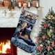 thumbnail image 1 of Cómo Entrenar a Tu Dragón 4 Tema: Calcetines de Navidad, fino lino blanco para colgar en escaleras y chimenea, decoración navideña para el hogar, regalo de Navidad. 45cm × 32cm, 1 of 5
