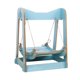 thumbnail image 5 of Gato Hamaca Cama Tumbona Cuerda Para Rascar Mascota Colgando Columpio Para Conejo Gatito Azul, 5 of 5