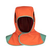 Ioensy - Capucha De Soldadura De Protección Completa Lavable Para Sombrero De Soldador Capucha Protección De La Piel Naranja